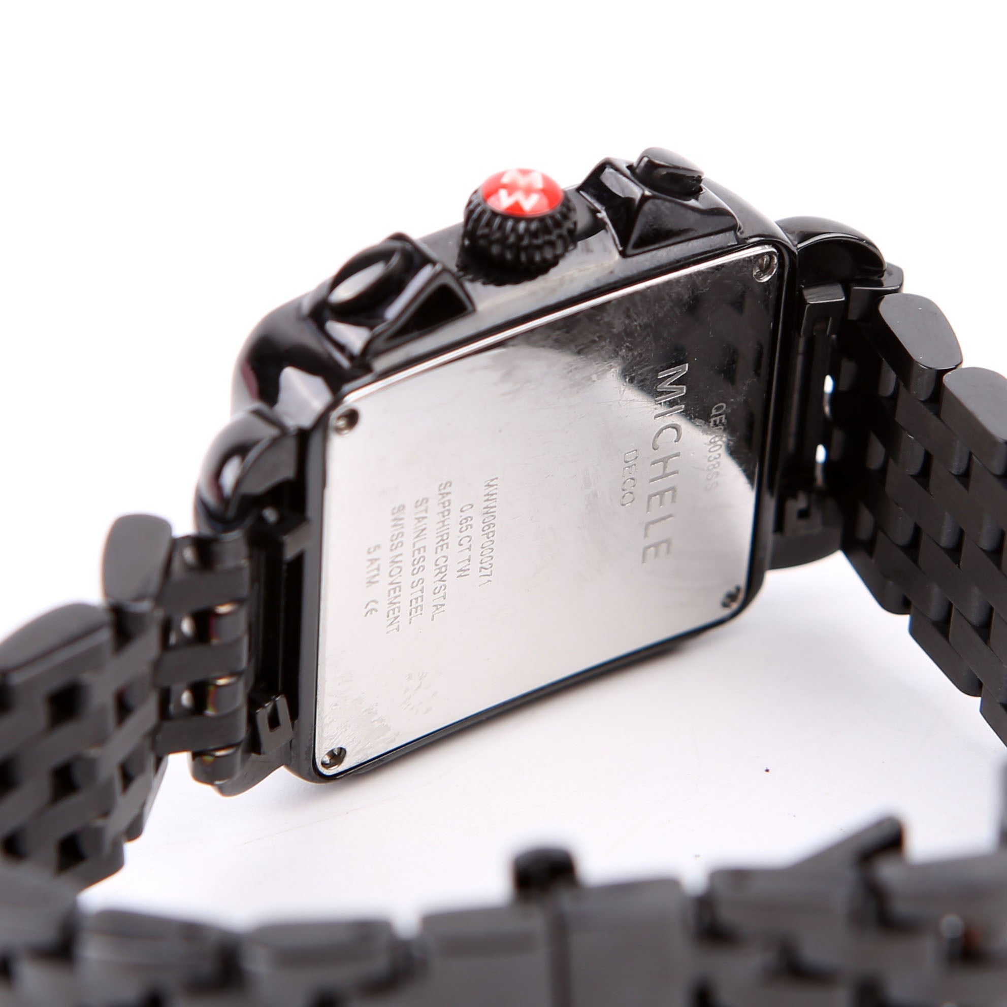 Deco Noir with .65 CW Diamonds Watch Black
