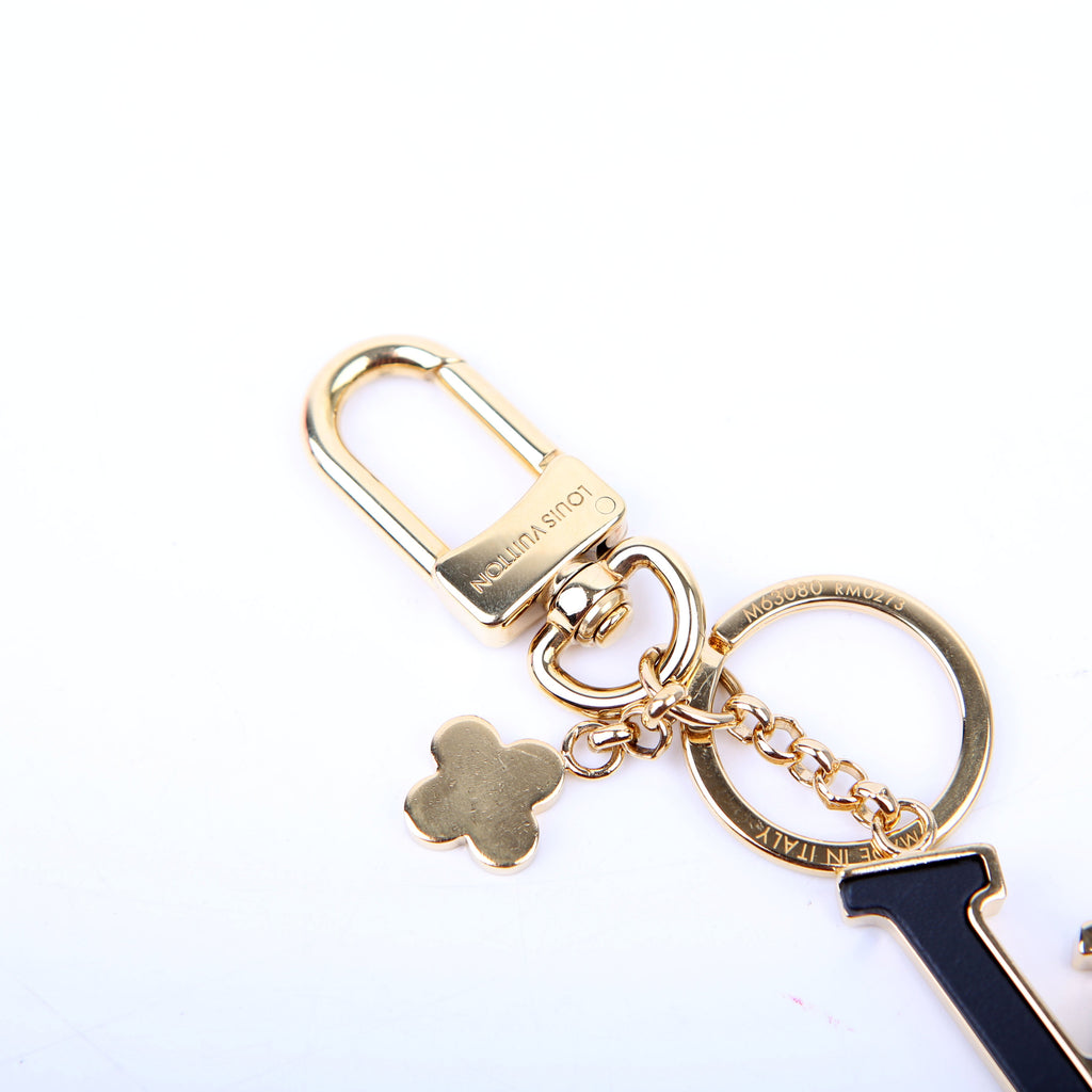 Capucines Bag Charm Black/Gold