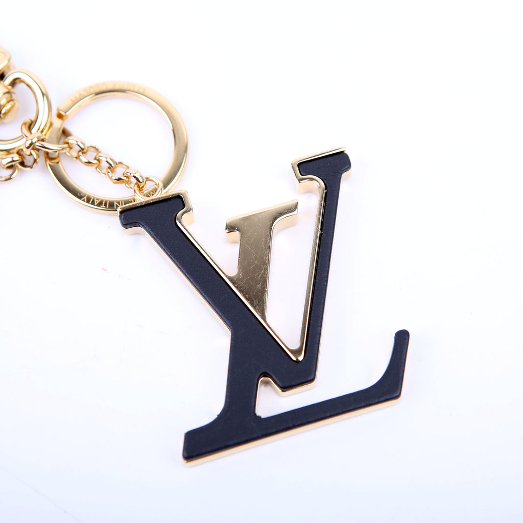 Capucines Bag Charm Black/Gold