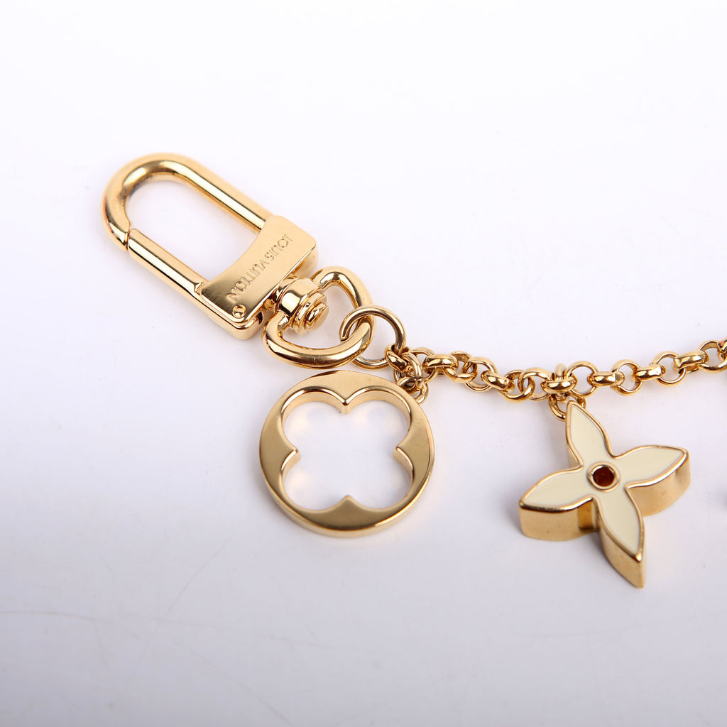 Fleur De Monogram Bag Charm Chain