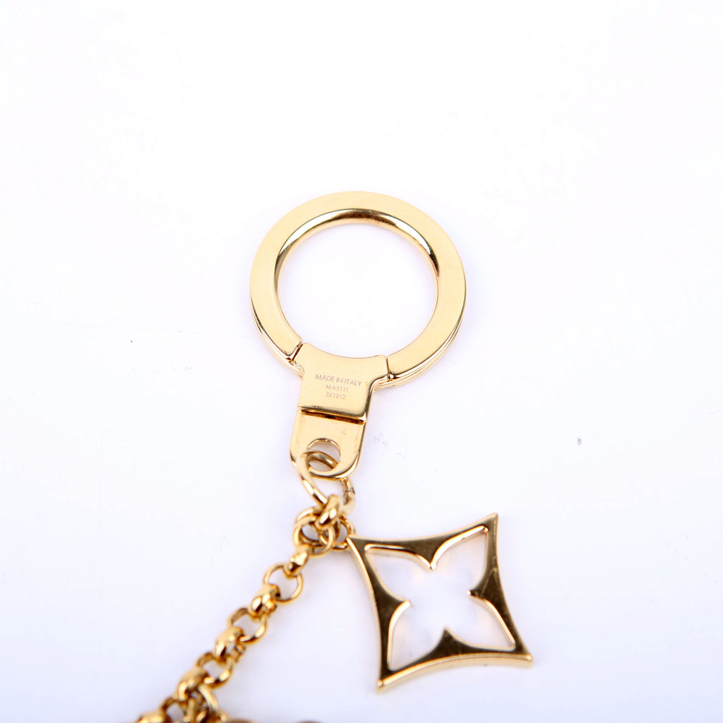 Fleur De Monogram Bag Charm Chain