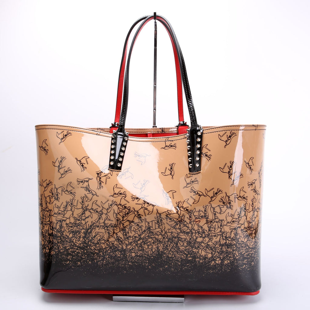 Cabata Tote With Pouch Patent Tan/Black