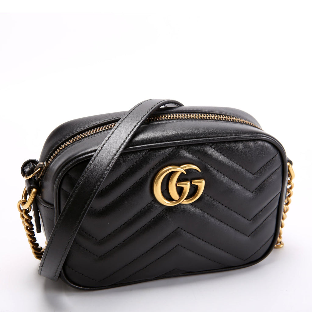 Gucci 634785 Marmont Mini Camera Bag Black
