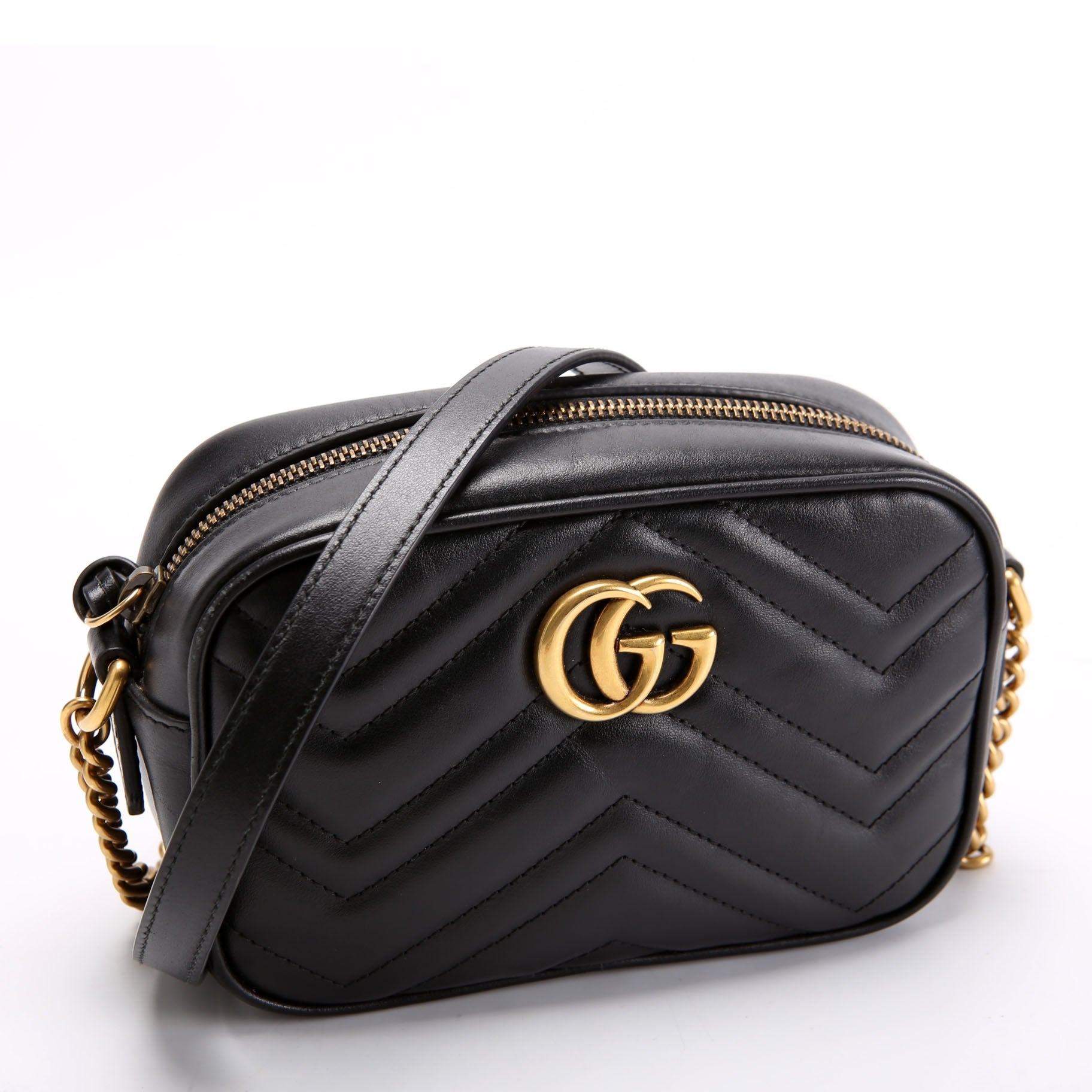 Gucci 634785 Marmont Mini Camera Bag Black