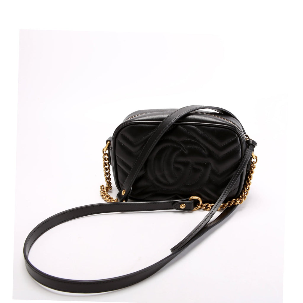 Gucci 634785 Marmont Mini Camera Bag Black