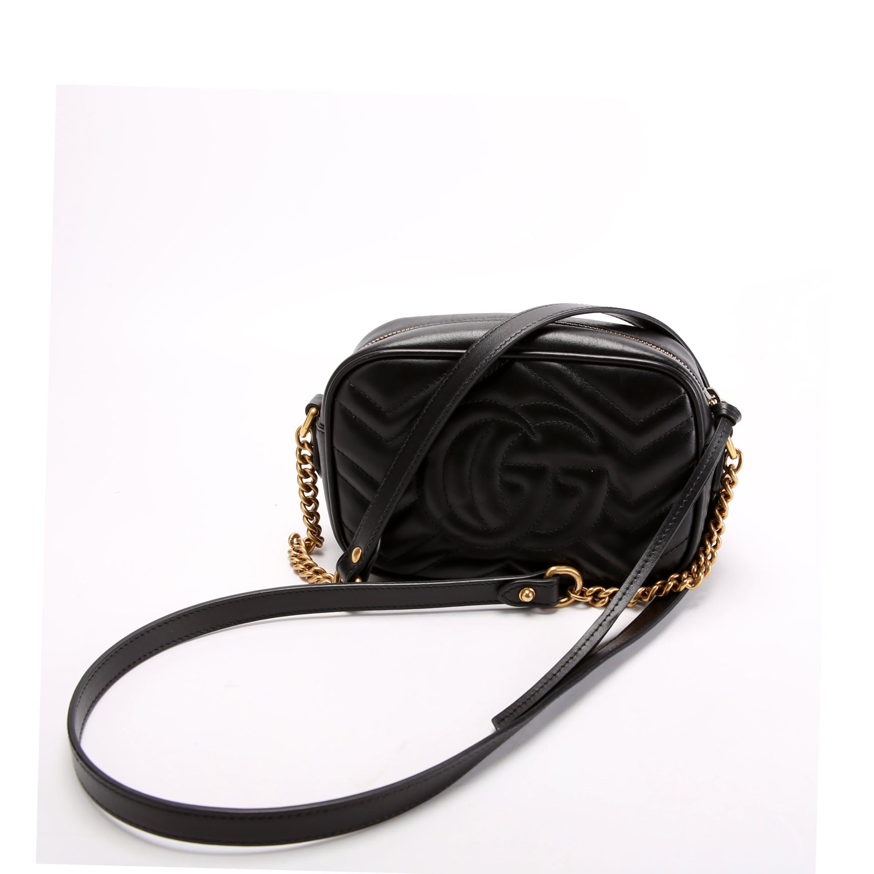 Gucci 634785 Marmont Mini Camera Bag Black