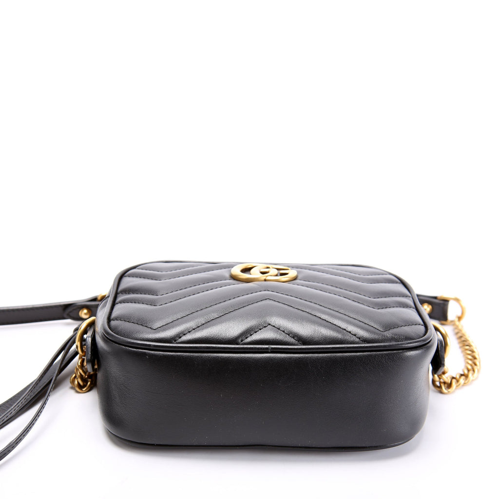 Gucci 634785 Marmont Mini Camera Bag Black