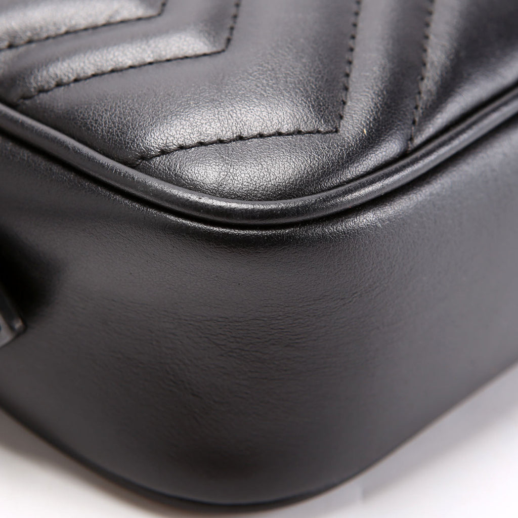 Gucci 634785 Marmont Mini Camera Bag Black