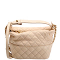 Quilted Mini Hobo 19M Cream