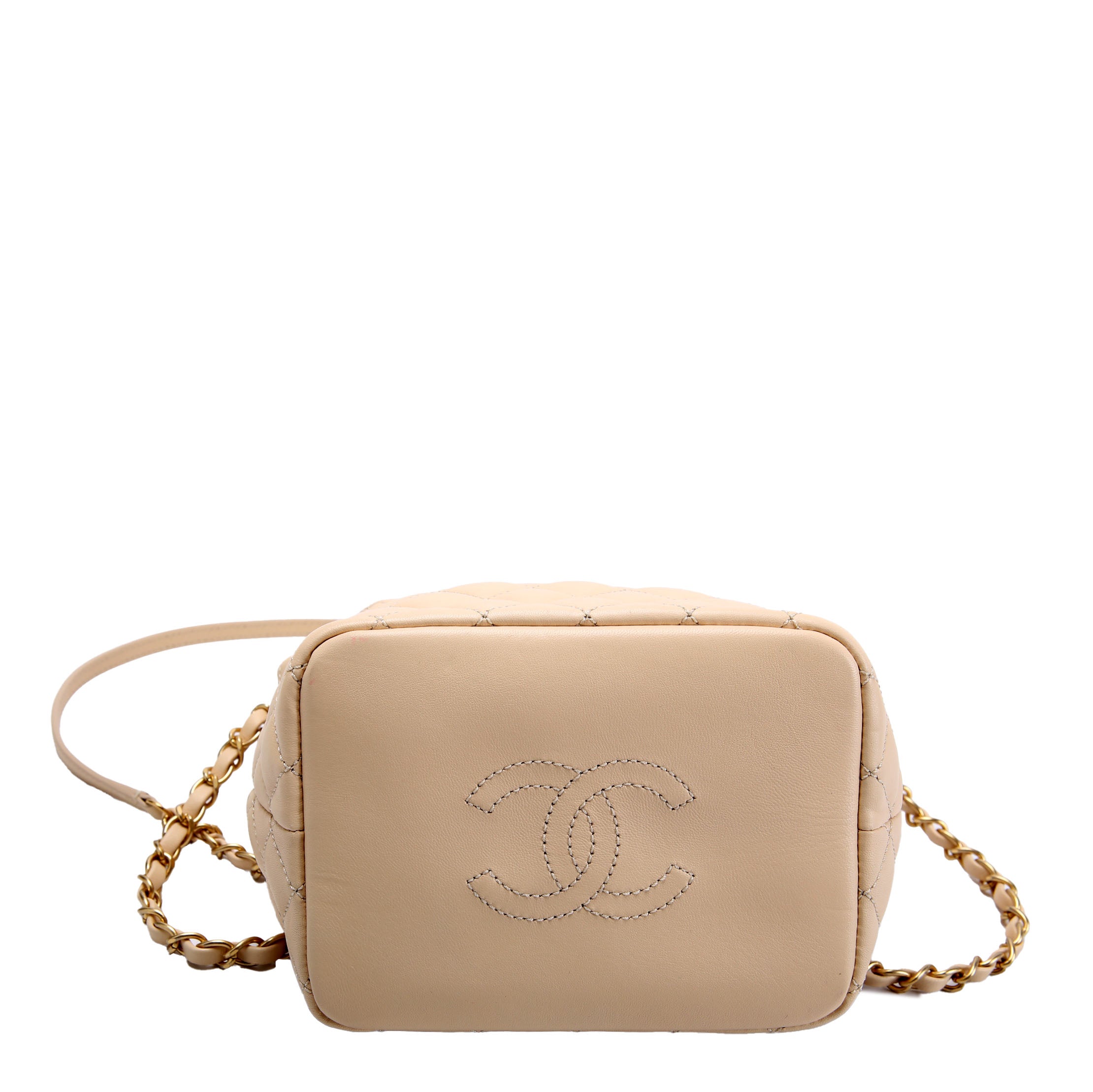 Quilted Mini Hobo 19M Cream
