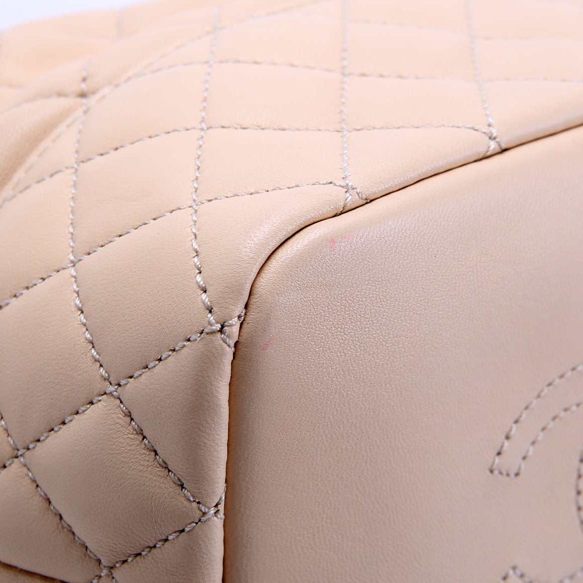 Quilted Mini Hobo 19M Cream