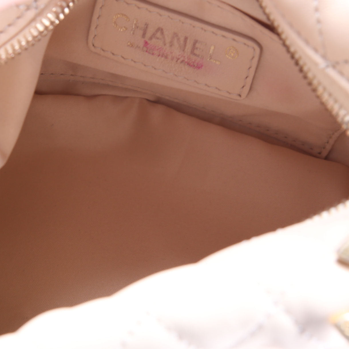 Quilted Mini Hobo 19M Cream