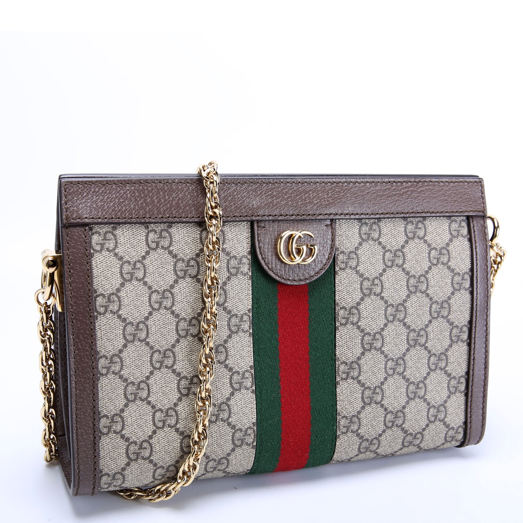 503877 GG Supreme Ophidia Small Chain Brown