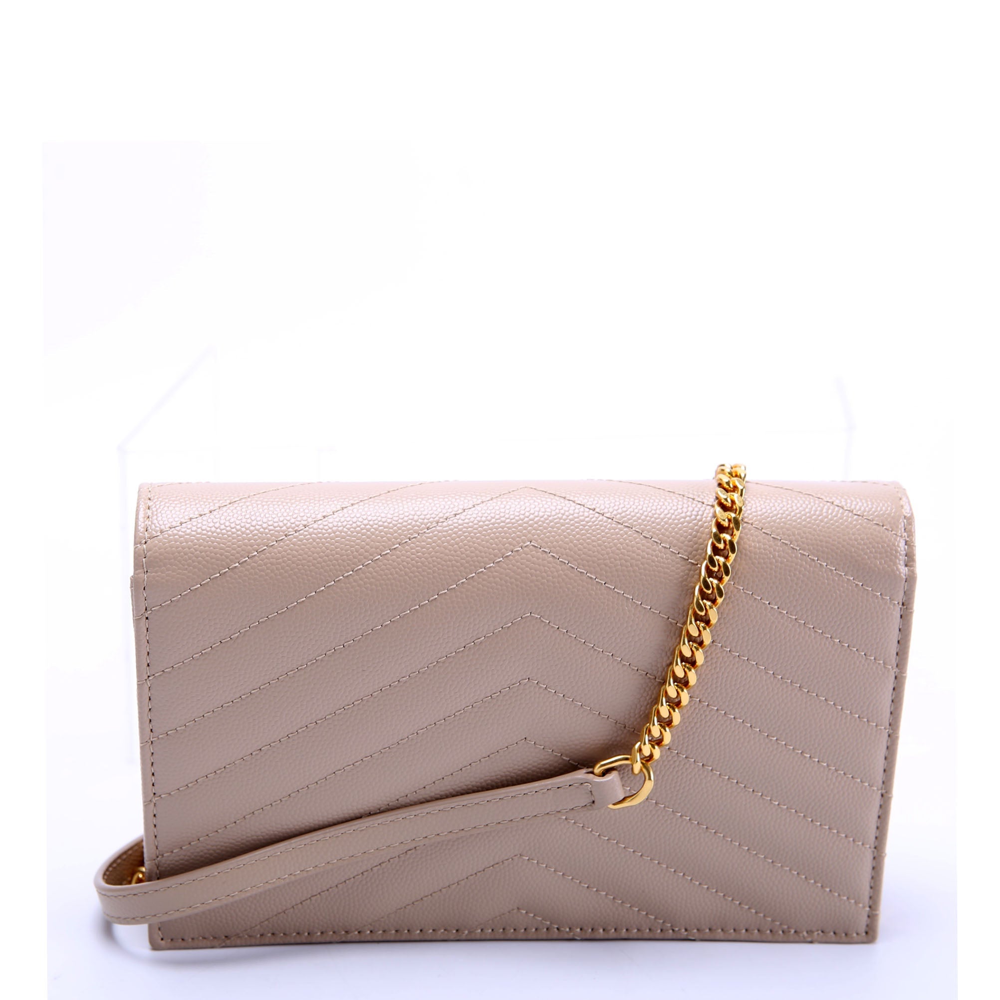 Cassandre Envelope Chain Wallet 742920 Tan