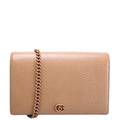 Gucci 497985 Marmont Mini Chain Bag Tan