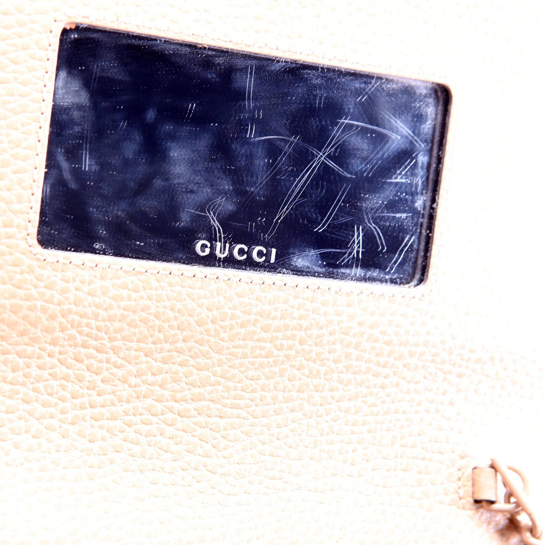 Gucci 497985 Marmont Mini Chain Bag Tan