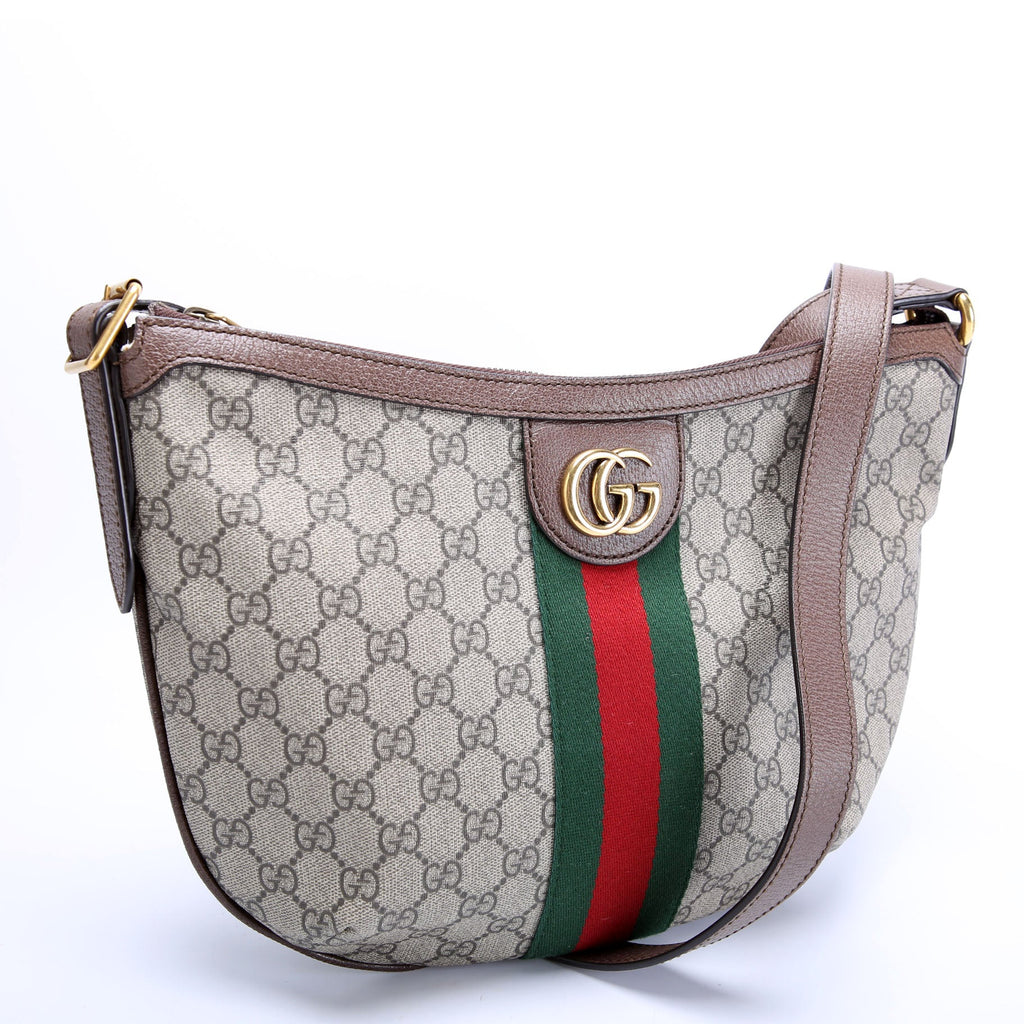 Gucci 598125 Ophidia GG Supreme Small Shoulder Bag Brown