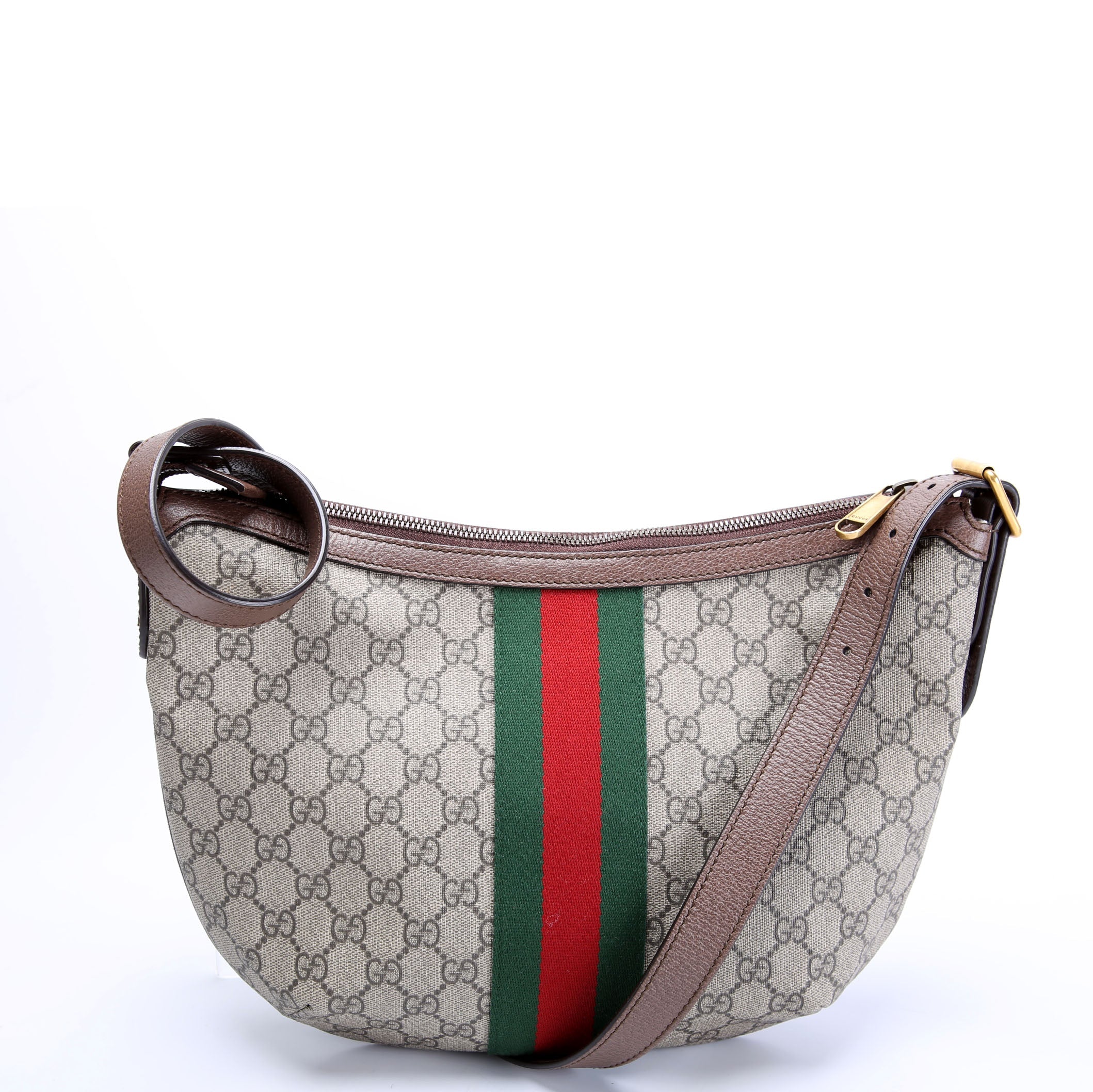 Gucci 598125 Ophidia GG Supreme Small Shoulder Bag Brown