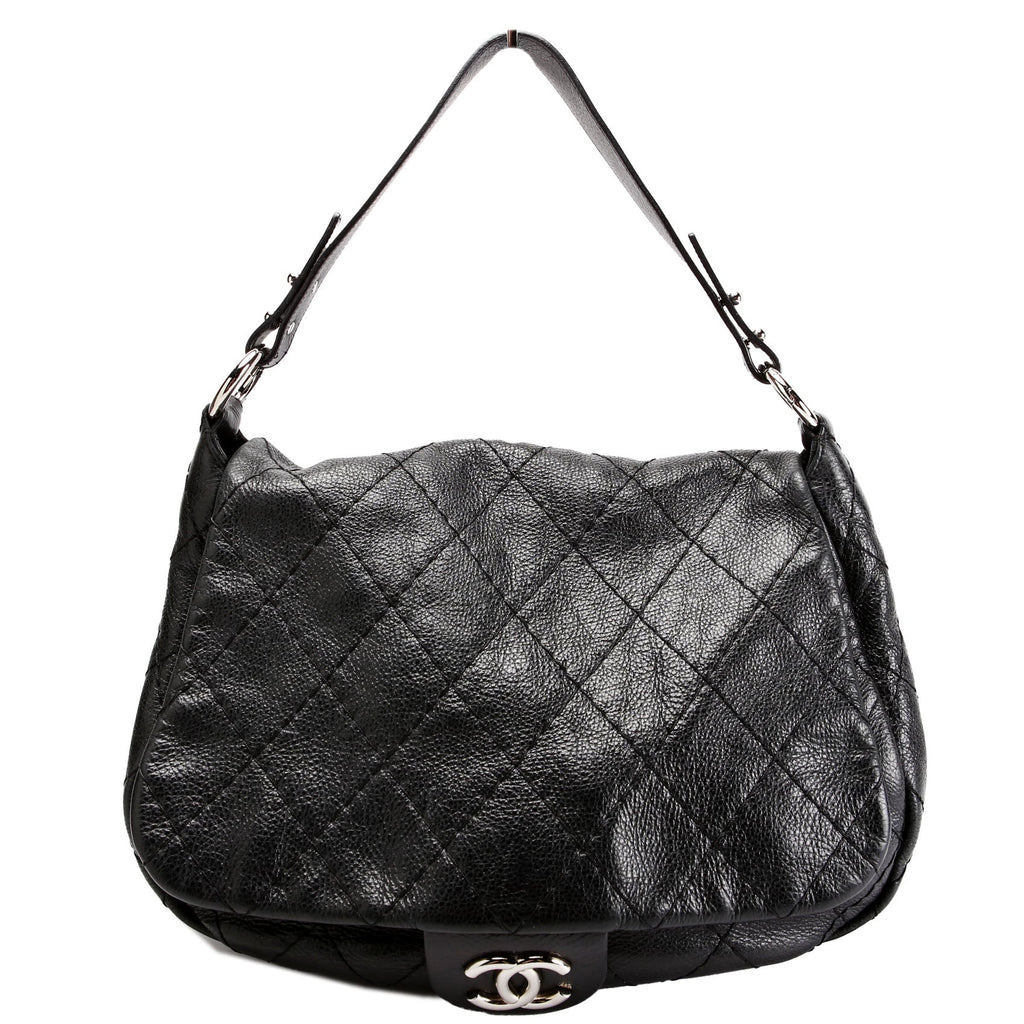 Extra Large On The Road Glazed Calfskin Flap Bag 13M