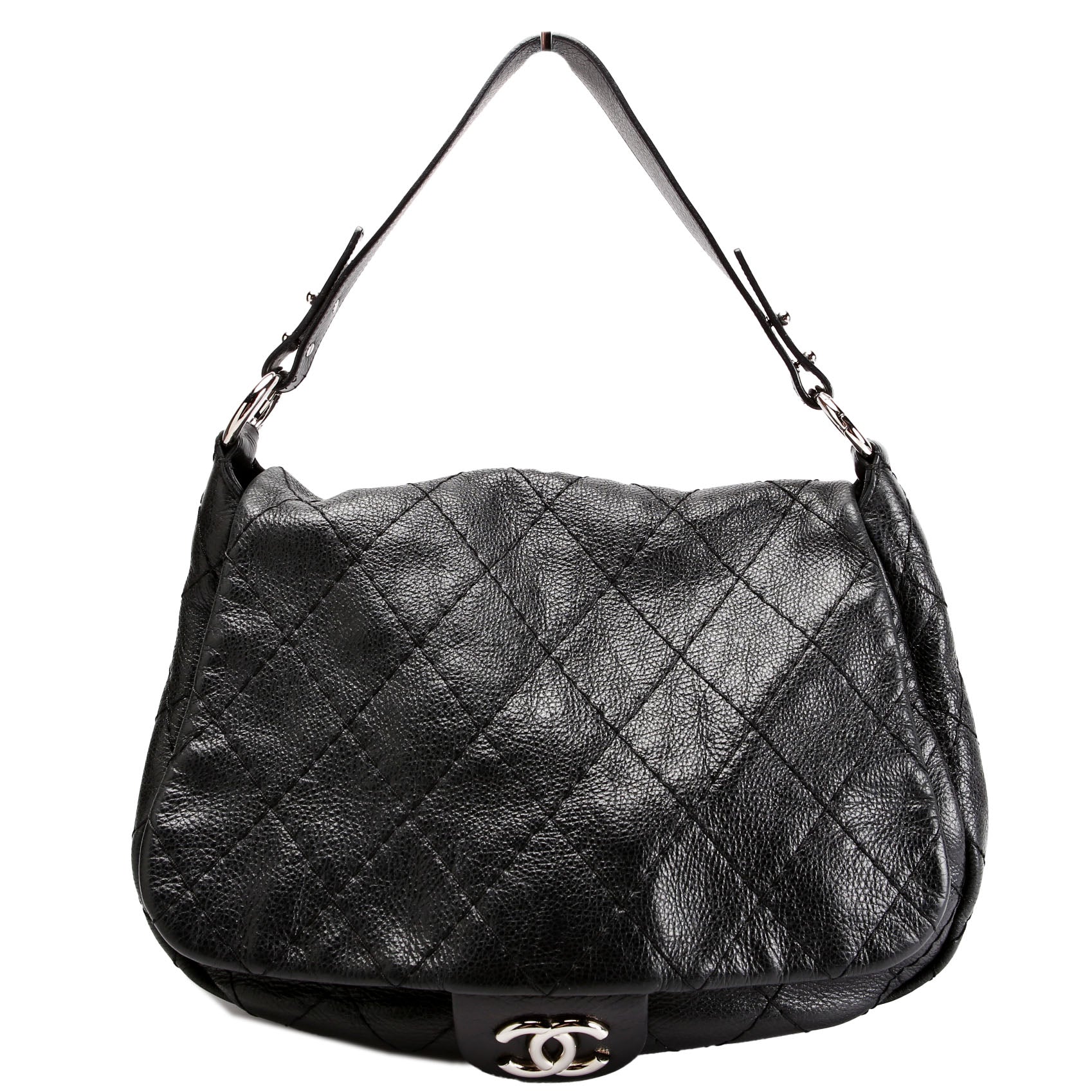 Extra Large On The Road Glazed Calfskin Flap Bag 13M
