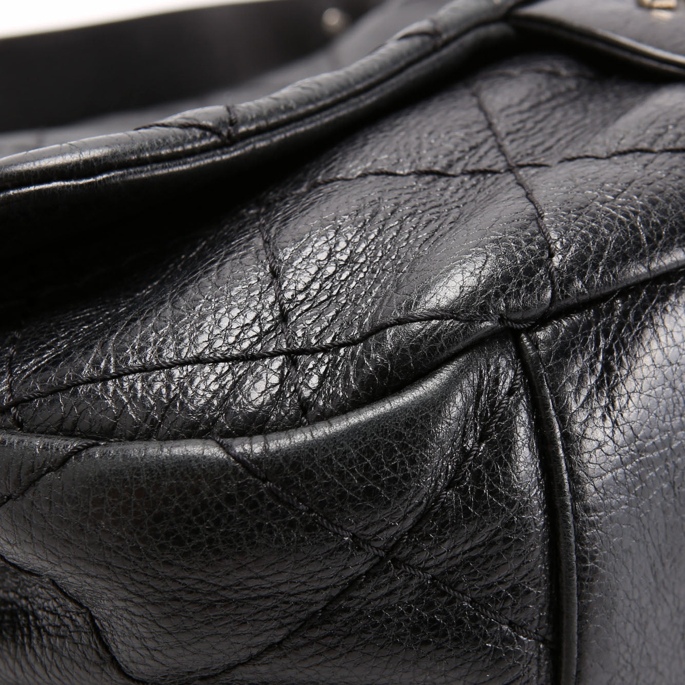 Extra Large On The Road Glazed Calfskin Flap Bag 13M