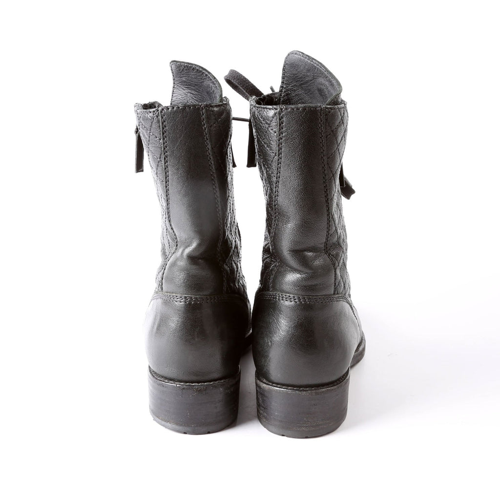 CC Lace Up Combat Boots Size 41 Black
