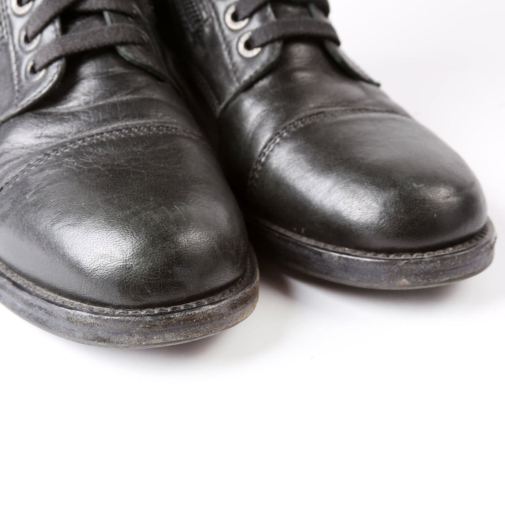 CC Lace Up Combat Boots Size 41 Black