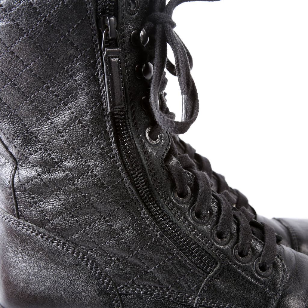 CC Lace Up Combat Boots Size 41 Black