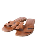 Hermes Oran Sandals Size 36.5 Brown