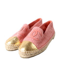 Tweed CC Espadrilles Size 40 Pink