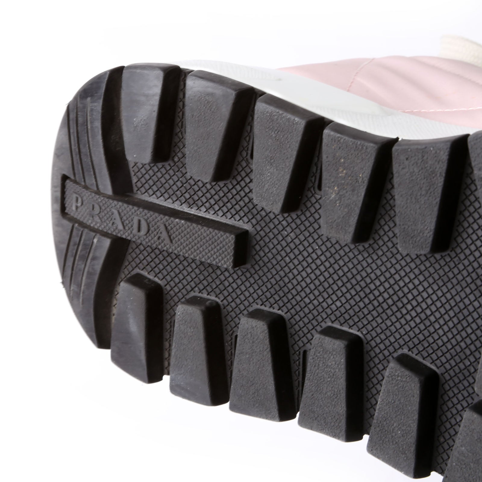 Prada Piuma Runner Quilted Nylon Sneakers Size 37.5 Pink