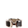 Olympe Noir Ring Size Small Silver/Black
