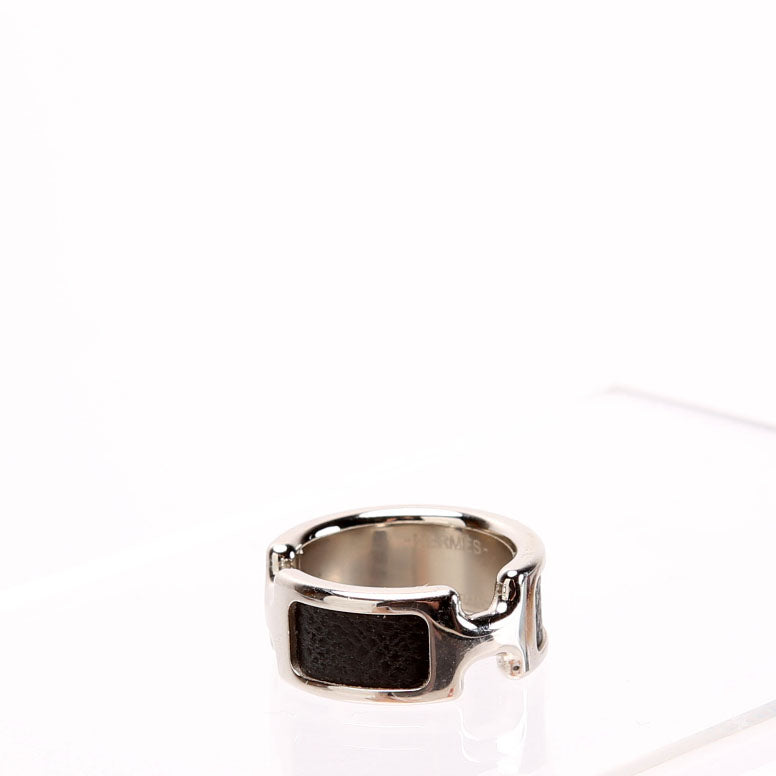 Olympe Noir Ring Size Small Silver/Black