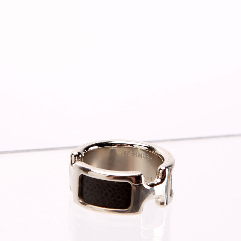 Olympe Noir Ring Size Small Silver/Black