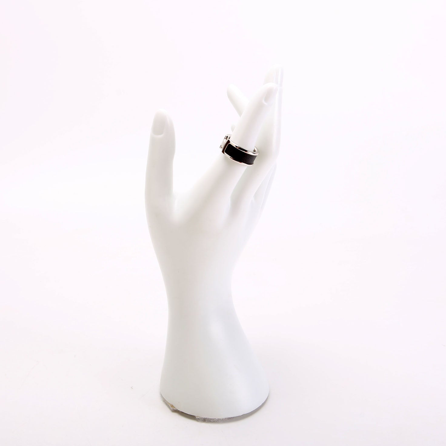 Olympe Noir Ring Size Small Silver/Black