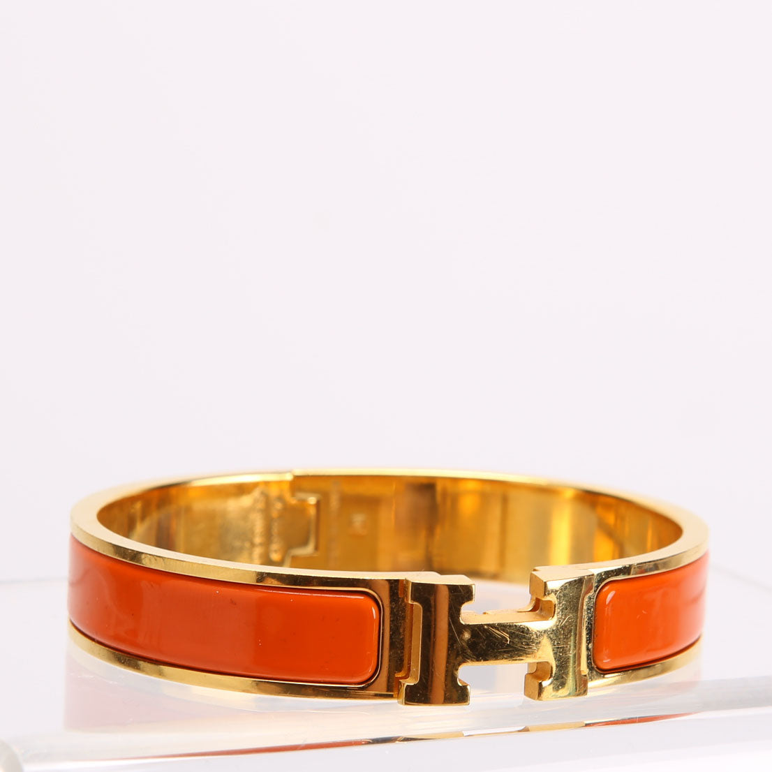 Clic Clac Narrow GM Bracelet Gold/Orange