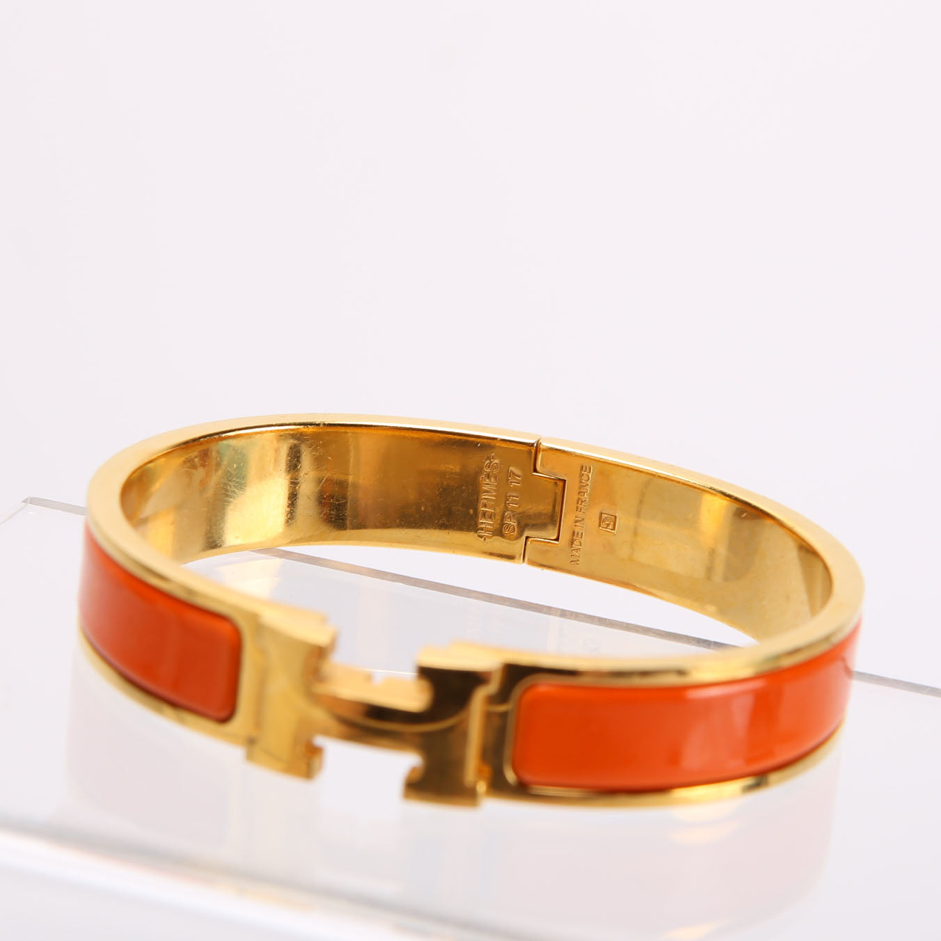 Clic Clac Narrow GM Bracelet Gold/Orange