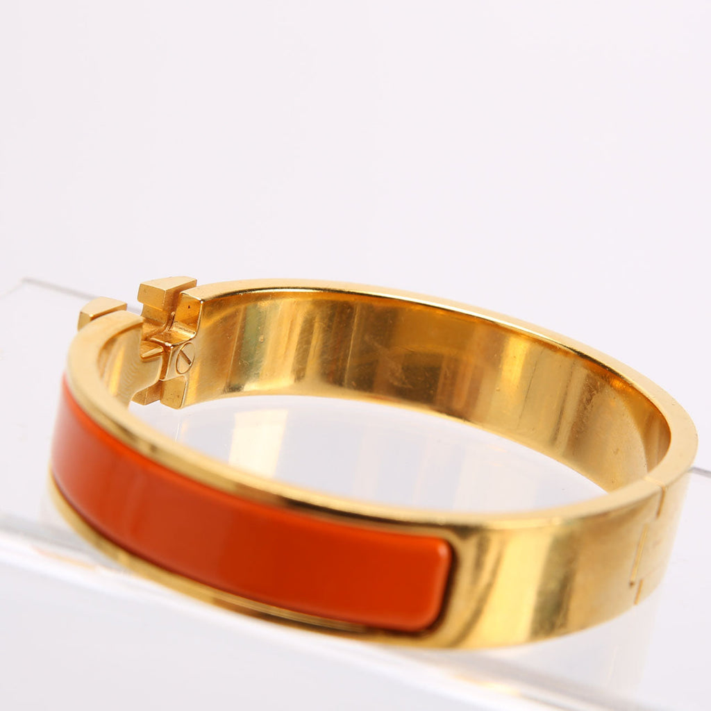 Clic Clac Narrow GM Bracelet Gold/Orange