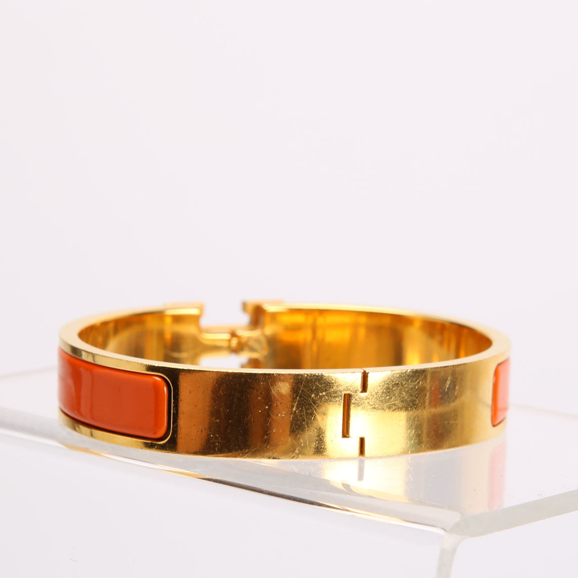 Clic Clac Narrow GM Bracelet Gold/Orange