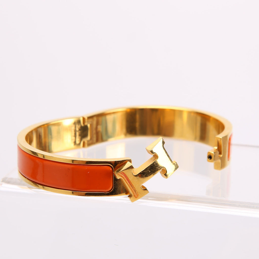 Clic Clac Narrow GM Bracelet Gold/Orange