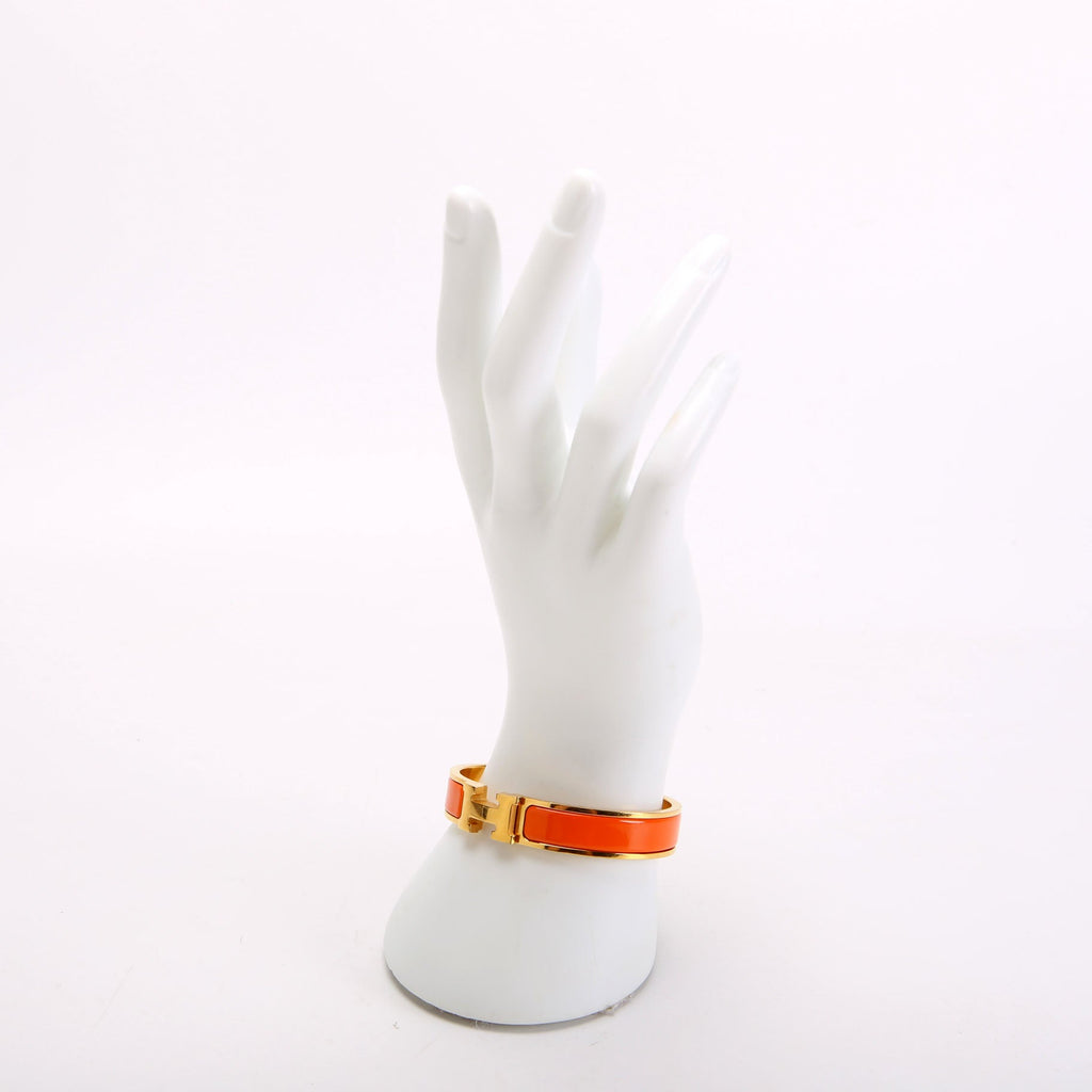 Clic Clac Narrow GM Bracelet Gold/Orange