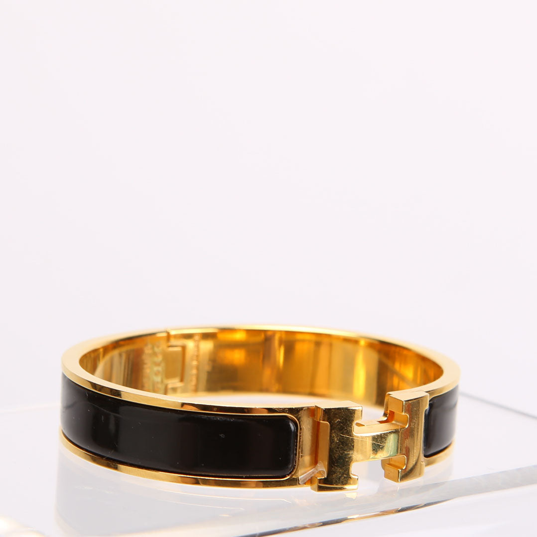 Clic Clac Narrow PM Bracelet Gold/Black