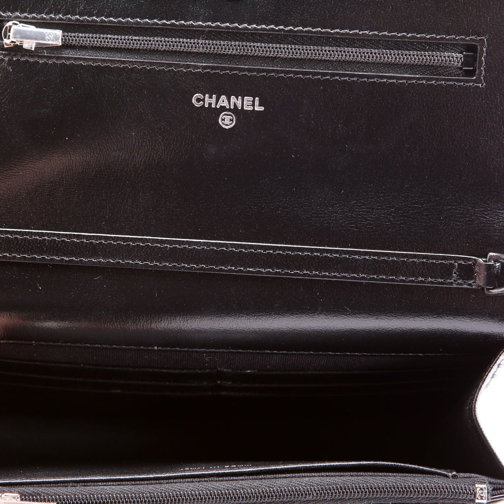 Woc Quilted Shiny Calfskin So Black RFID