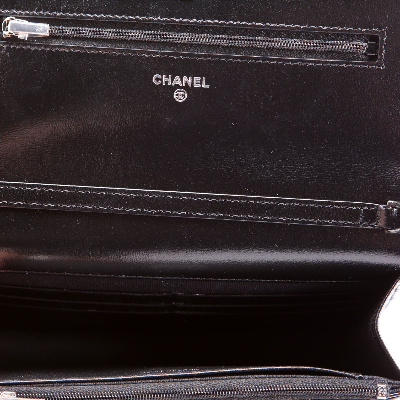 Woc Quilted Shiny Calfskin So Black RFID