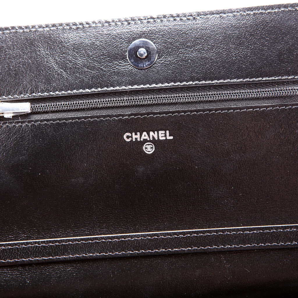 Woc Quilted Shiny Calfskin So Black RFID