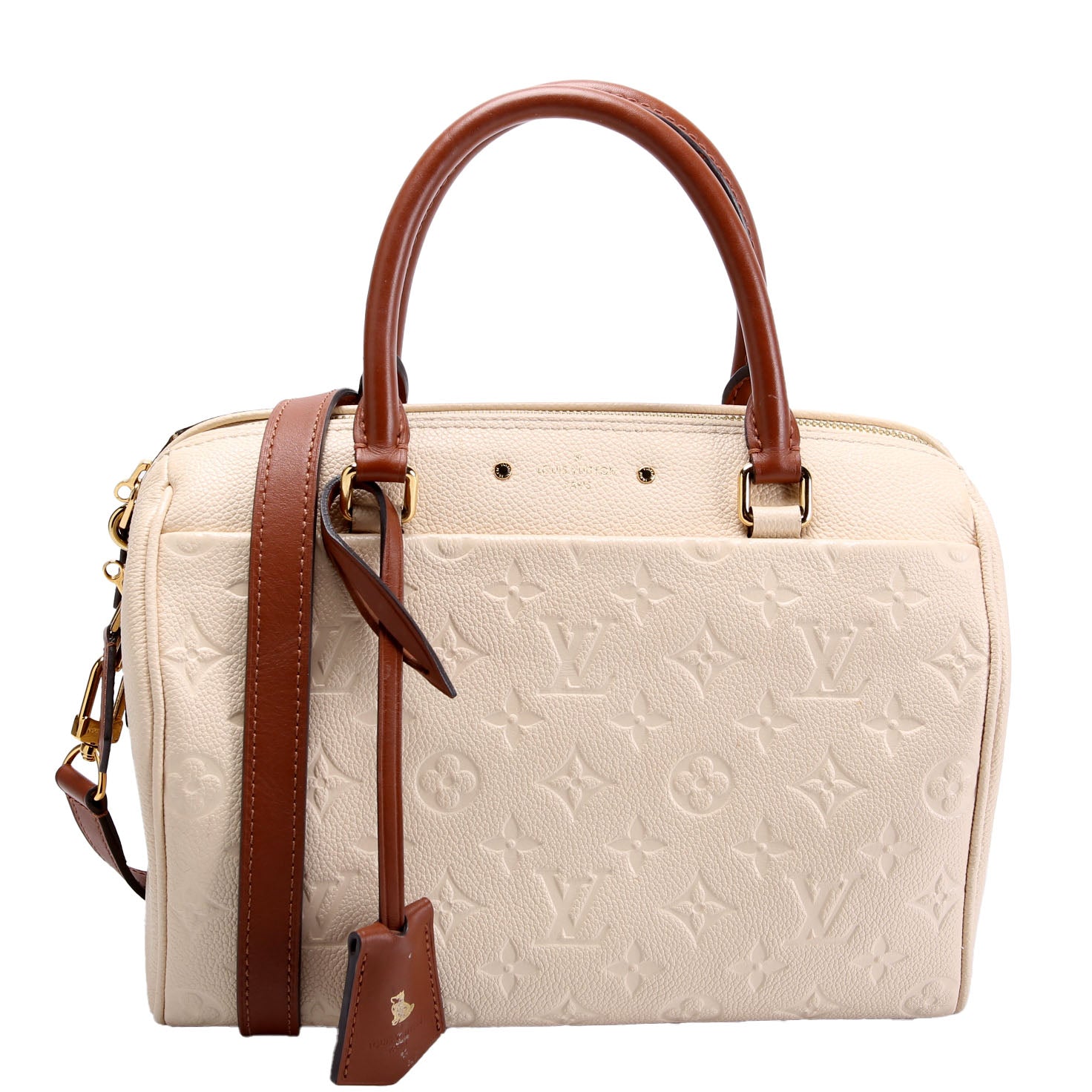 Speedy 25 Bandouliere Empreinte NM Cream