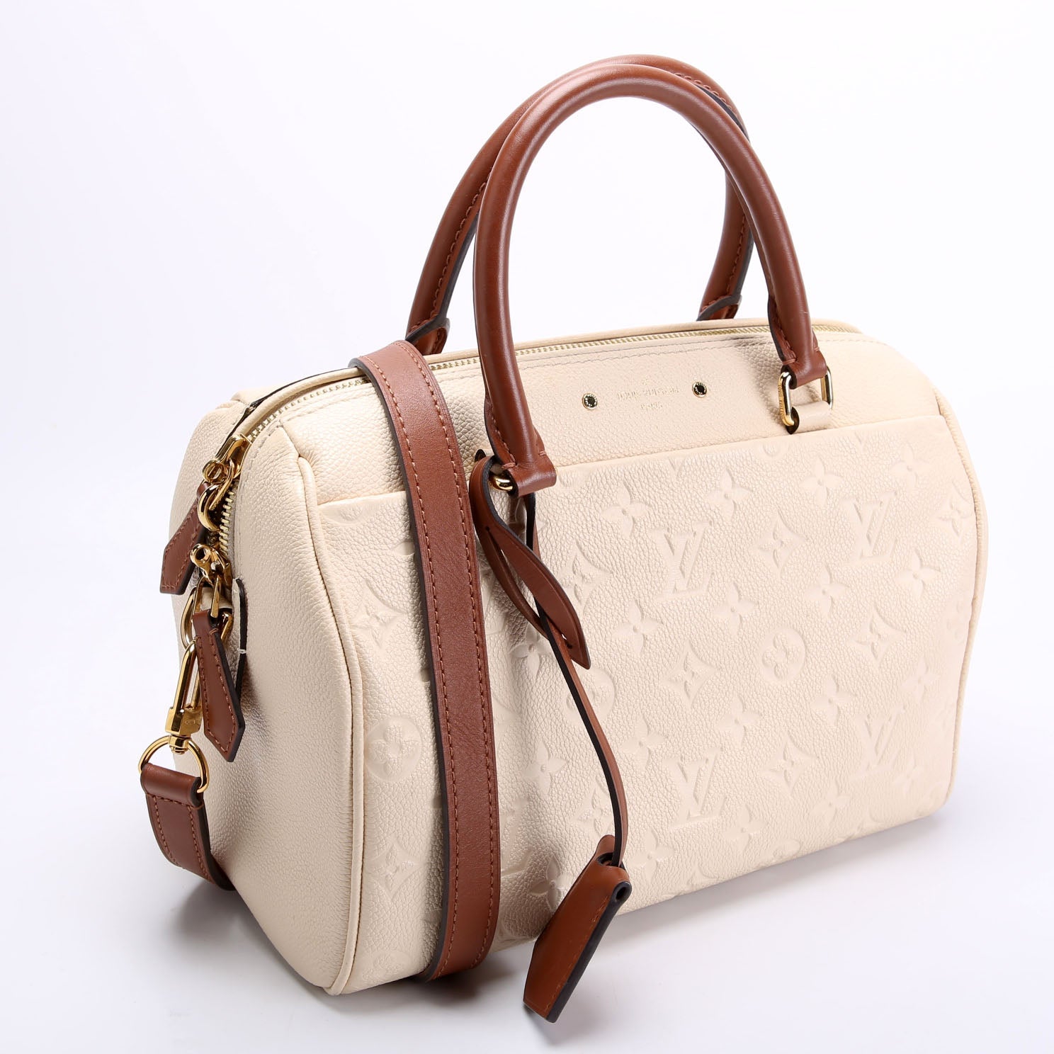 Speedy 25 Bandouliere Empreinte NM Cream