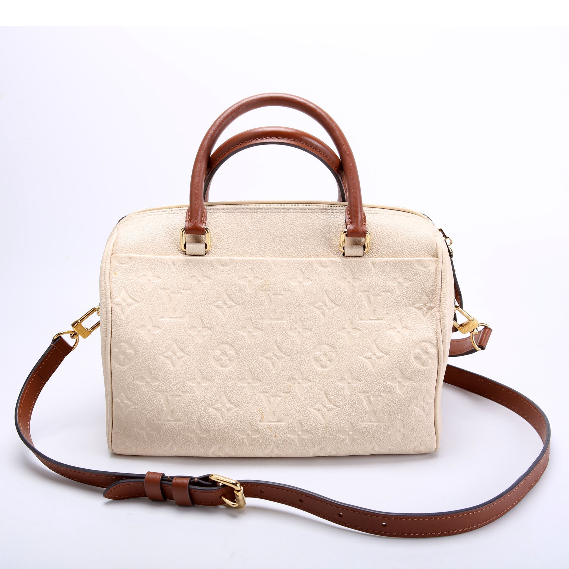 Speedy 25 Bandouliere Empreinte NM Cream