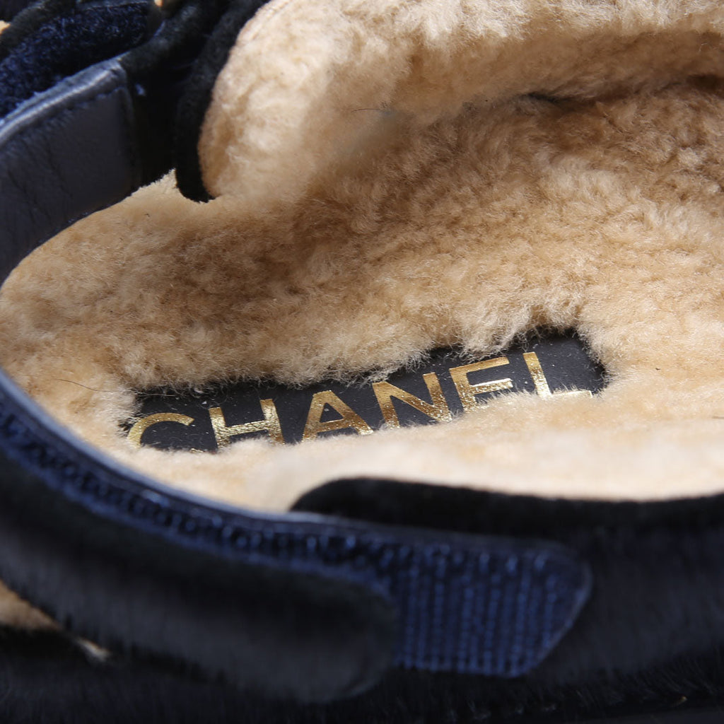 CC Dad Sandals Calf Hair Shearling Size 40