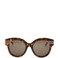 Gucci GG0282SA Web-Stripe Sunglasses Brown